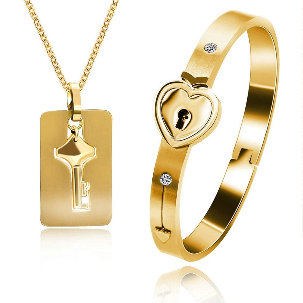 ＊𝐍𝐄𝐖＊ Turn-Key \ LOCKING · Bracelet + Necklace